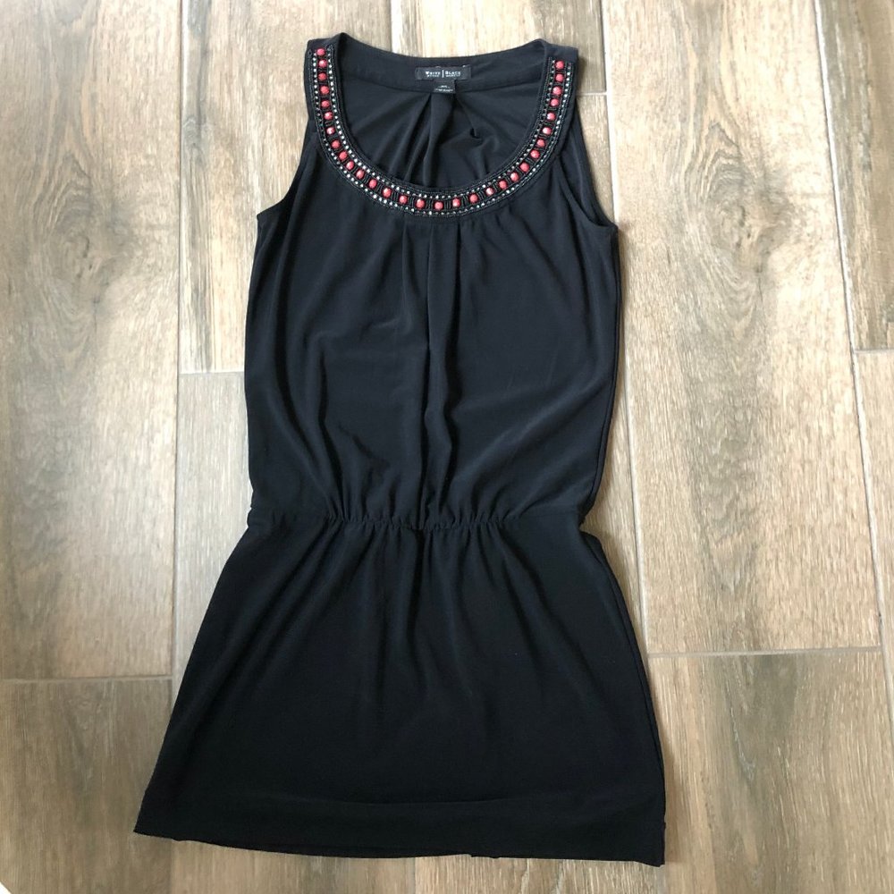 White House Black Market Jewel-Collared Dress